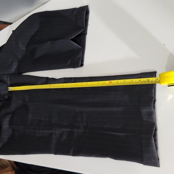 Chaps mens Blazer woolmark suit pinstripe coat 46R pants 38 x 30 100% wool 2pc - Picture 15 of 16